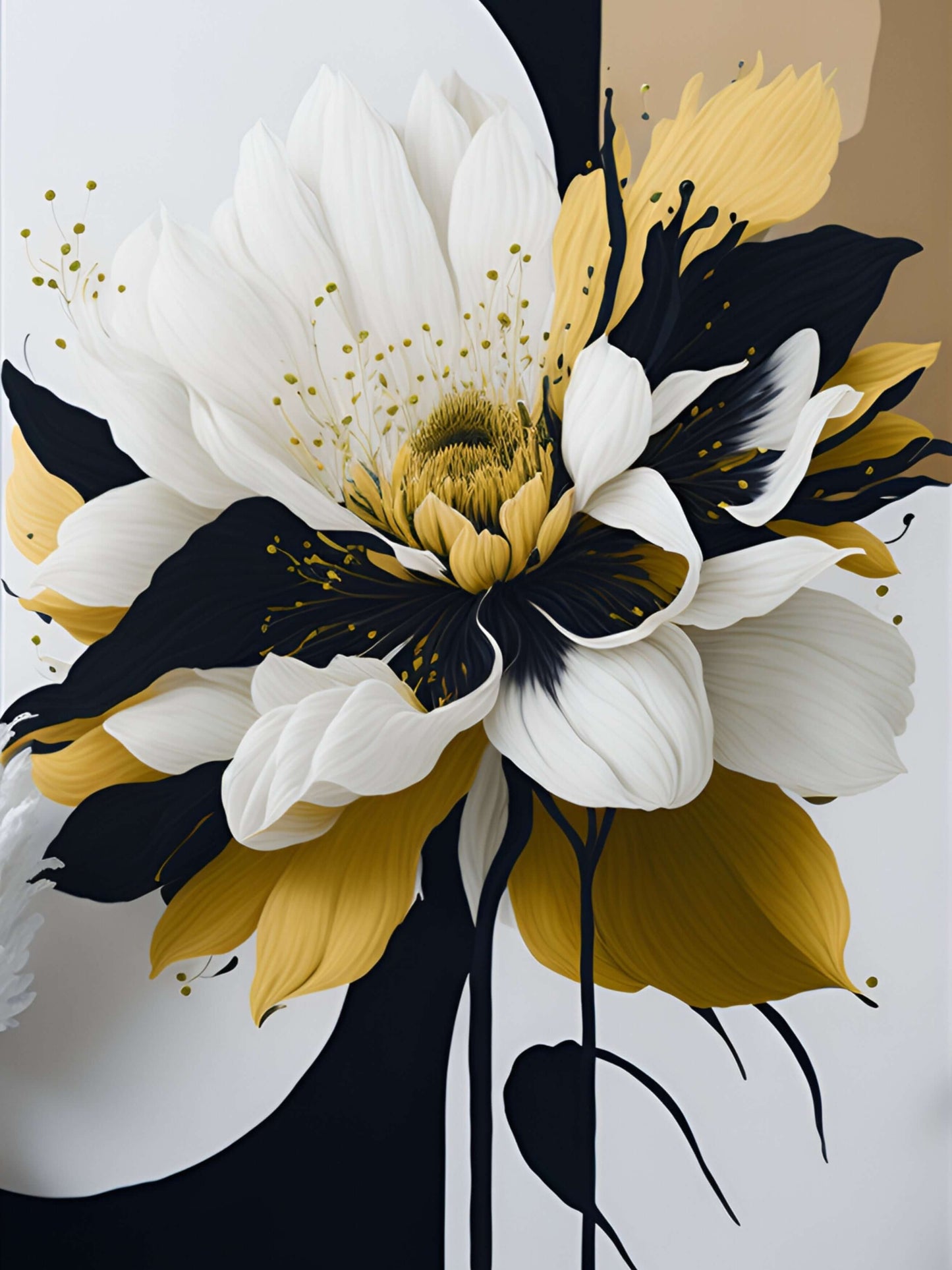 Faszinierende Farben und Designs bei Positive Pulse" "Erforschen Sie die Welt der Farben mit Fantasie Blumenpostern 