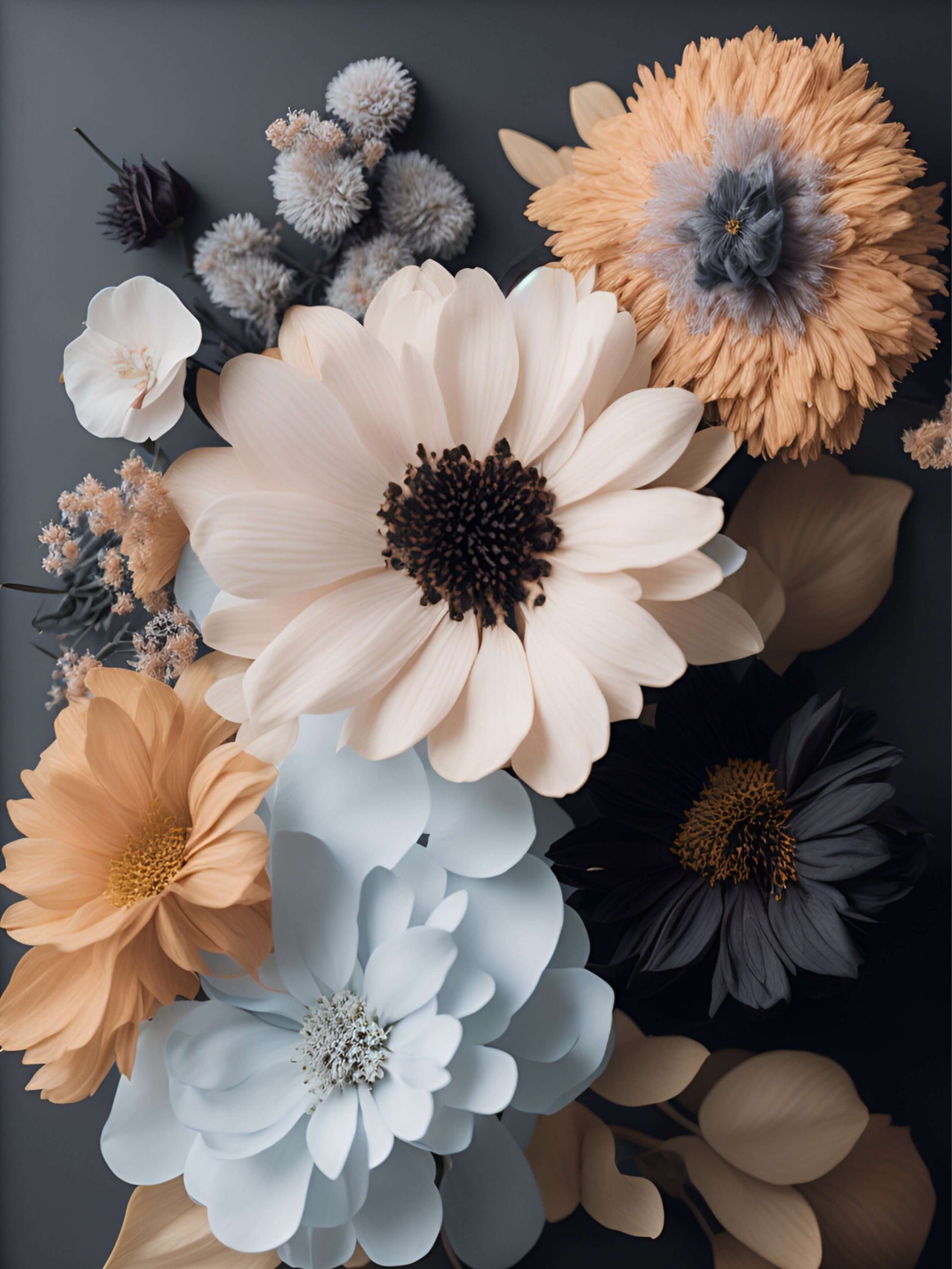 die Welt der Farben mit Fantasie Blumenpostern von Positive Pulse"